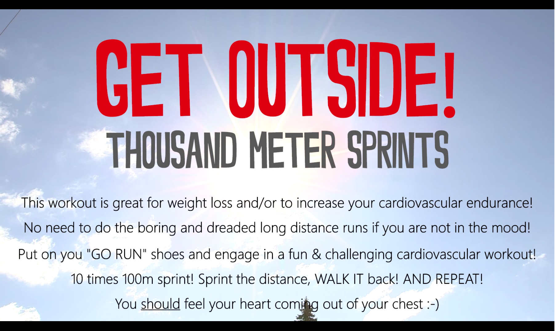 Turnier CrossTraining Exercise Series: Cardio Workout 1 (Sprints)